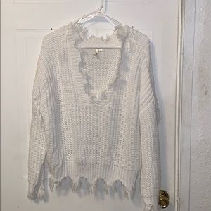 Long sleeve white top